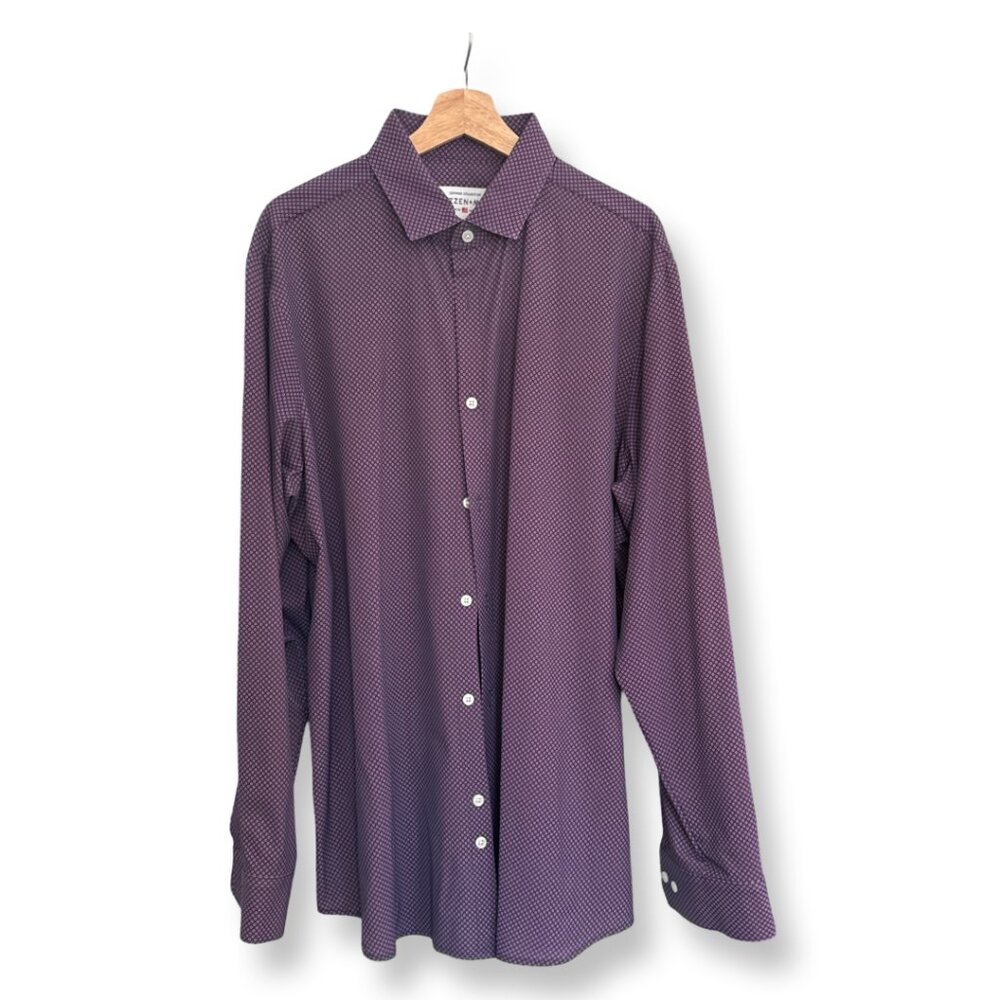 Mizzen+Main Mens Long Sleeve Button Up, XXL Trim Fit
